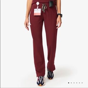 FIGS Livingston Burgundy Scrub Pants Size XL T (Tall) Two 2 Pocket
